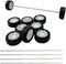 URIMPAVIDO 10PCS Small Toy Car Wheels 20mm Rubber Tire with 5PCS Shaft Round