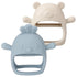 2 Pack Baby Teether Toy, BPA Free Silicone Mitten Glove Teether for