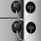 Refrigerator Lock, 2 Pack Combination Fridge Lock for Cabinets, Windows, Drawers, Child Safety Lock, Strong Adhesive