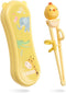 Training Chopsticks for Kids - Harmless Material, Anti-dislocation Buckle Design, Includes Portable Box (Yellow)