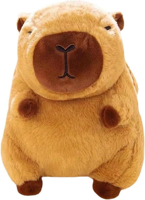 Capybara Stuffed Animal - Cute Plush Toy Birthday Gift for Kids (9 Inch, Dark-brown)