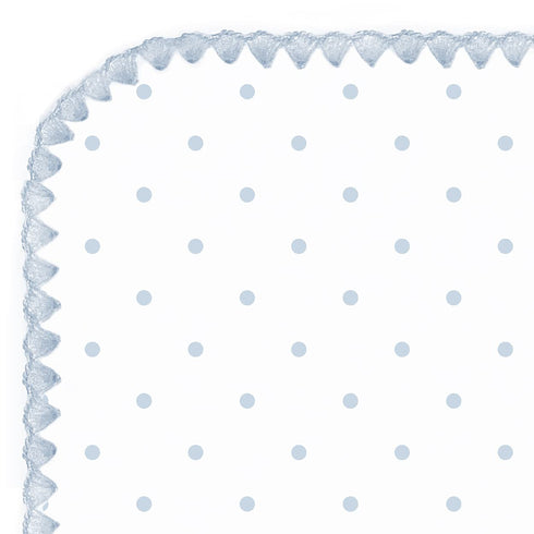 SwaddleDesigns Ultimate Winter Swaddle, X-Large Receiving Blanket, Premium Cotton Flannel, Pastel Blue Polka Dots (42"