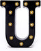 Foaky Black LED Marquee Number Lights Sign, Light Up Marquee for Night Light, Wedding, Birthday Party Decoration