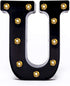 Foaky Black LED Marquee Number Lights Sign, Light Up Marquee for Night Light, Wedding, Birthday Party Decoration