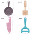 0-BPA Silicone Culinary Kitchen Utensil Baby Teething Toys: Chef Cooking Role Playing Games Training for Infants, 4 Pack