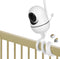 iTODOS Baby Monitor Mount Compatible with HelloBaby HB65/HB66/HB248, ANMEATE SM935E, Versatile Twist Mount - White