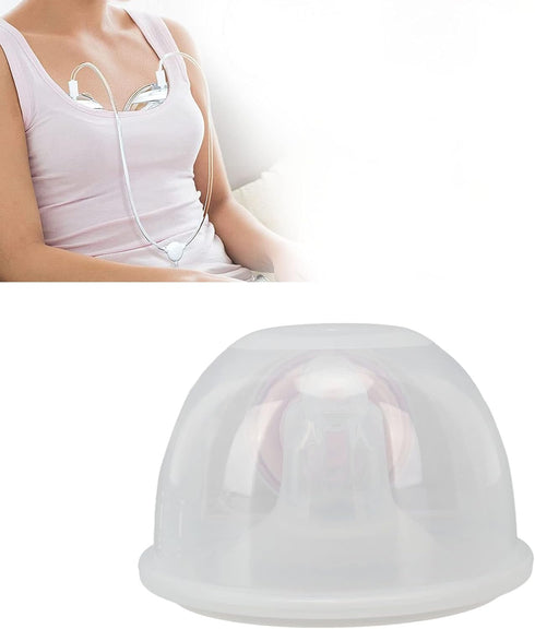 Segrehy 240ml 4.7 4.6 3.1in Wearable Breast Pump Cup Hands Free Single Side Silicone Milk Collector for Postpartum