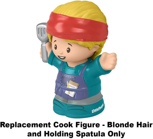 Replacement Cook Figure for Fisher-Price Little People Serve It Up Food Truck Playset - GTT73, Blonde Hair