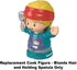 Replacement Cook Figure for Fisher-Price Little People Serve It Up Food Truck Playset - GTT73, Blonde Hair