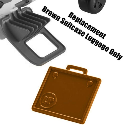 Fisher-Price Little-People Travel Together Airplane Playset - DJB53 Replacement Part with Brown Suitcase Luggage