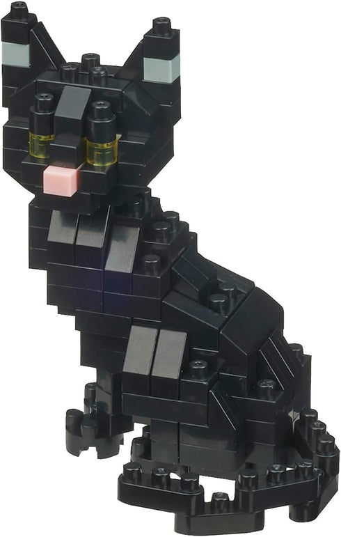 nanoblock - Cat Breed - Black Cat, Collection Series Building Kit