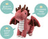 Bellzi Fire Dragon Plush Toy - Cute Stuffed Animal - Perfect Gift for Kids and Toddlers