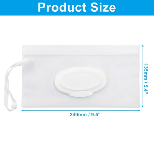 Unlorspy 2Pcs Wet Wipes Pouches, Travel Wet Wipes Dispensers Reusable Cases, Portable Wipe Carrying