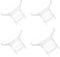 Paruu P20 Breast Pump Flange Insert, Silicone, White, 19MM, 4 Count