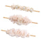 cherrboll 3pcs Baby Girl Flower Headbands - Super Soft & Stretchy Nylon Floral Hairbands for Newborn Toddler