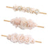cherrboll 3pcs Baby Girl Flower Headbands - Super Soft & Stretchy Nylon Floral Hairbands for Newborn Toddler