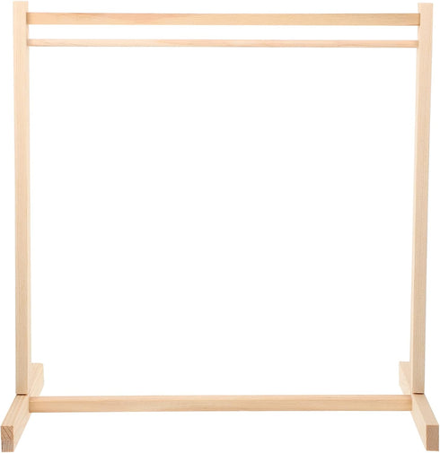 Kisangel Wooden Clothing Rack 1pc Doll Clothes Rack Miniature Garment Rack for Dollhouse Supplies (40CM) Doll Hangers