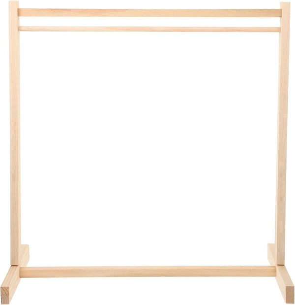 Kisangel Wooden Clothing Rack 1pc Doll Clothes Rack Miniature Garment Rack for Dollhouse Supplies (40CM) Doll Hangers