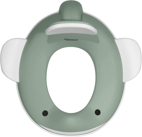 Kindsgut Whale Potty Training Seat for Toddlers Kids Toilet Seat with Backrest, Non-Slip, Fits Round & Oval Toilet