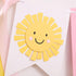 WAHAWU 1st Sunshine Highchair Banner - Girl Birthday Banner, One in the Sun Birthday, Photo Decoration Props