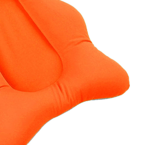 BAOK Baby Bath Support Cushion, Cotton Baby Bath Pad Floating for Shower (Orange)