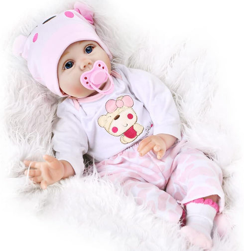 CHAREX Reborn Baby Doll Girl - 16 Inch Realistic Soft Vinyl Newborn Doll for Kids Ages 3+