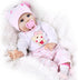 CHAREX Reborn Baby Doll Girl - 16 Inch Realistic Soft Vinyl Newborn Doll for Kids Ages 3+