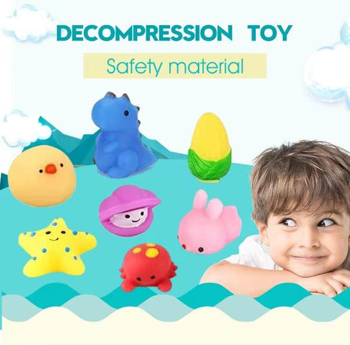 amicbng 110 Pcs Mochi Squishy Toys, Mochi Squishy Toys for Kids Party Favors, Mini Kawaii Squishy Fidget Toys
