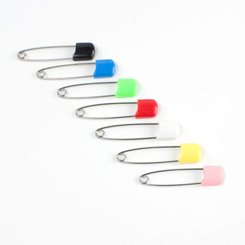 OsoCozy Diaper Pins, Red, Sturdy Stainless Steel with Safe Locking Closures, 2.875 Inch