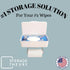 1 Pack Storage Theory Bathroom Wipes Holder Dispenser with Shelf Restroom Organizer & Wipe Holder for Bathroom Tool