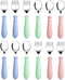 Pimoys 12 Pieces Toddler Utensils Set, Stainless Steel Baby Forks and Spoons, Safe Cutlery for Self Feeding