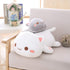 Jensquaify 13.7") Cat Stuffed Animals, Soft Cat Plush Pillow Kawaii Kitten Stuffed Animal Toy Gifts for Kids (Grey