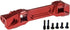 Aluminum Alloy Front and Rear Bumper Mount for 1/10 Scale TRX-4 Crawler Car in Red