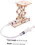 Toyvian 1 Set Hydraulic Lift Model Wood Puzzle Toy for Kids, Mechanical Model Building Kits