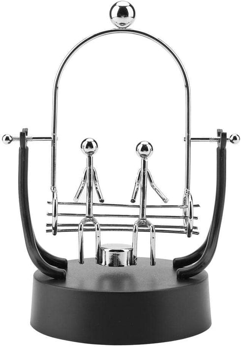 ZJchao Electronic Shake Wiggle Device Perpetual Motion Model Desk Toy Kinetic Art Craft Decoration Steel Swings