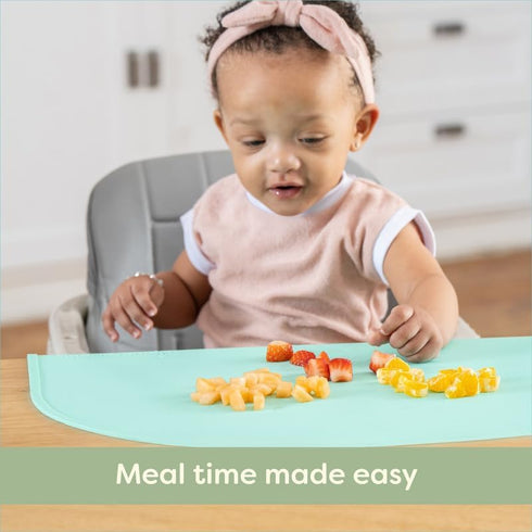 UpwardBaby Rectangular Silicone Placemat - Suction Food Catcher for High Chair & Kids, Non-Slip Washable Table Mats