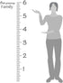 Giant Vinyl Growth Chart Kit, Kids DIY Height Wall Ruler, Large Measuring Tape Sticker Number Decal (Black, 73x23