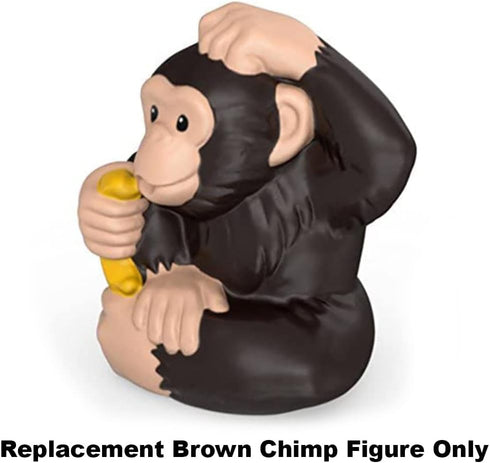 Replacement Brown Chimp Figure Holding Banana for Fisher-Price Little People Chimpanzee Playset BDY75