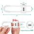 HonesaLoc 4 Packs U-Shaped Sliding Cabinet Locks, Adjustable Child Safety Lock for Kitchen Doors and Home Drawers,