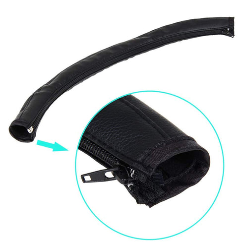 Handle Sleeve Cover for Babyzen YOYO2 / YOYO+ Strollers - Black Artificial Leather