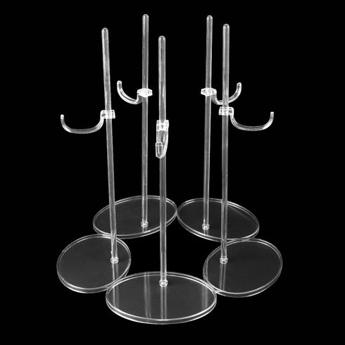 UCanaan 5 Pcs Doll Stand Display Holder for Dolls, Transparent Model Support Frame for 11''-18'' Inch Dolls