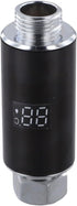 Generic G1/2 LED Shower Head with Water Temperature Display, Hydroelectric Powered Thermometer for Baby Bath Safety