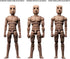1/12 Scale Muscle Male Action Figure, 6in Flexible Strong Notaman Square Head Miniature Figure