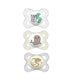 Pack 6 0-6 6 Count (Pack 1) MAM Variety Baby Glow in The Dark Pacifier, Includes Types of Pacifiers, Nipple Shape Helps