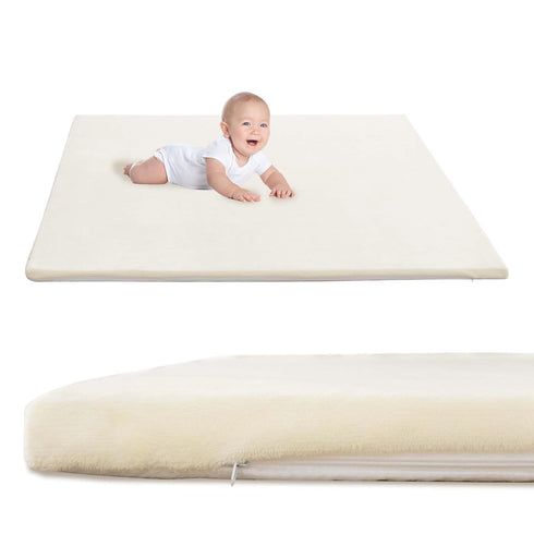 YKiMi Baby Play Mat for Floor,1.3" Thick Soft Foam Playpen Mat with Removable