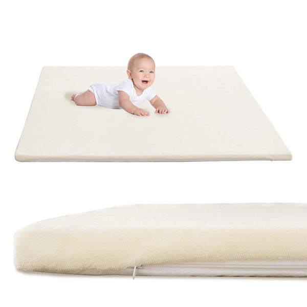 YKiMi Baby Play Mat for Floor,1.3" Thick Soft Foam Playpen Mat with Removable