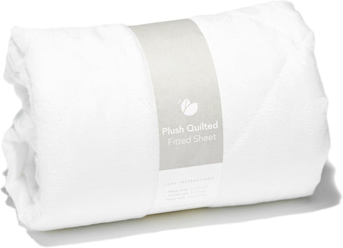 Guava Family Travel Crib Sheet | Plush Quilted Fitted Sheet, Manufacturer-Approved Fit | Soft and Breathable Crib Sheet