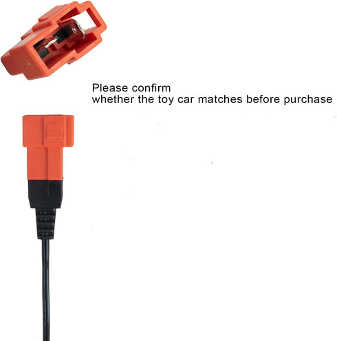 Universal 6V Charger for Kids Ride-On Toys, Compatible with BMX X6, Kid TRAX GMC, Electric Vehicle Power Adapter