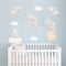 Runtoo Kids Elephant Wall Decal Art Stickers, Baby Nursery Bedroom Space Wall Décor