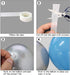 16ft Blue White and Silver Balloon Garland Arch Kit - 117 Balloons for Birthdays, Weddings, Baby Showers
